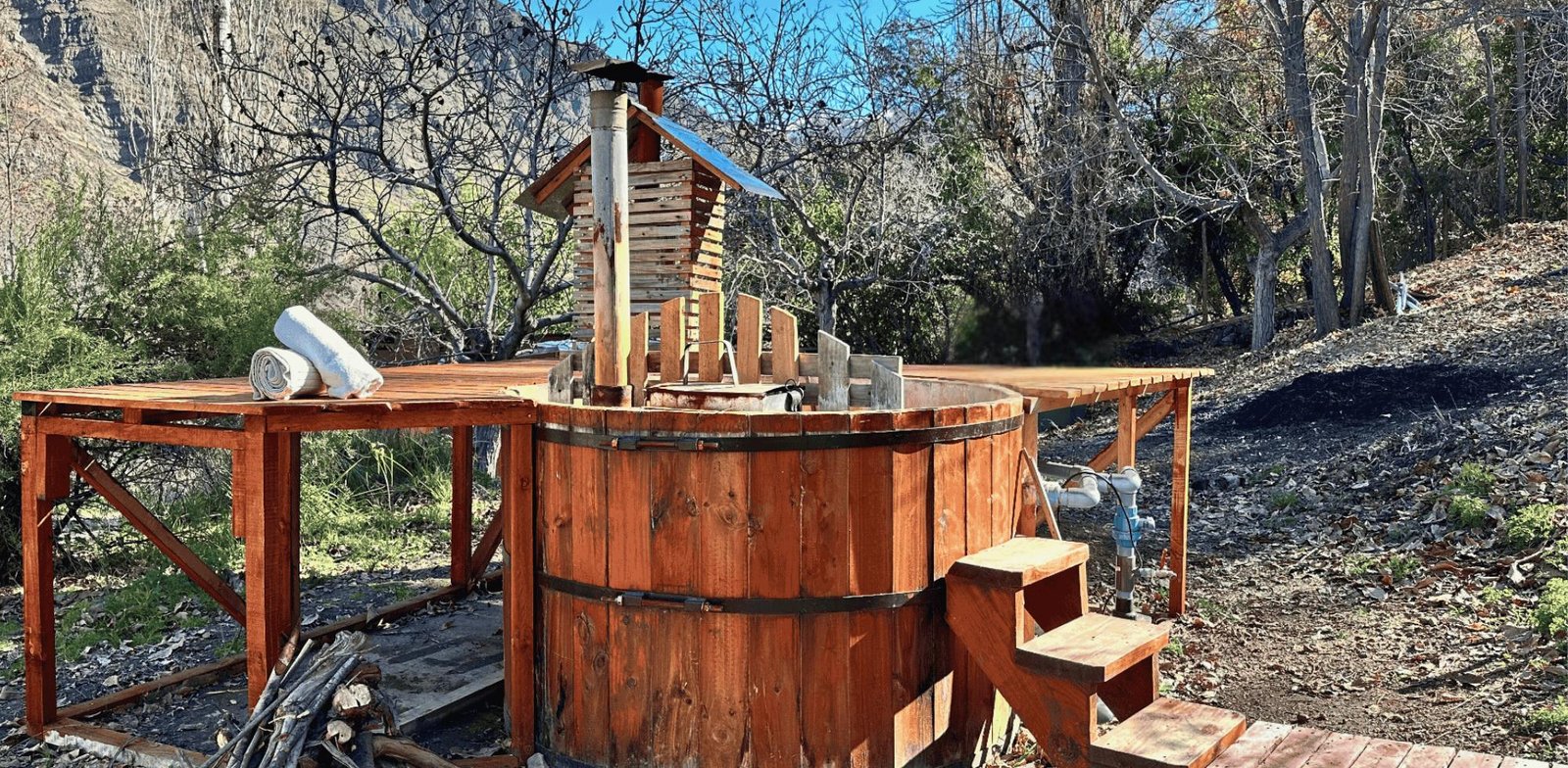 Cajón del Maipo Montaña sagrada tinaja Caliente